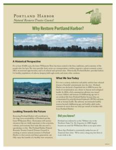 Port l an d H ar bor  Natural Resource Trustee Council Why Restore Portland Harbor?