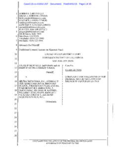 Case3:15-cvJST Document1 Filed04Page1 ofROBBINS ARROYO LLP BRIAN J. ROBBINSSTEPHEN J. ODDO)