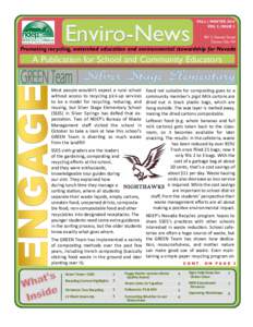 Enviro Enviro--News FALL | WINTER 2014 VOL 2, ISSUE[removed]S. Stewart Street