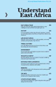 ©Lonely Planet Publications Pty Ltd  Understand East Africa EAST AFRICA TODAY. . . . . . . . . . . . . . . . . . . . . . .  570