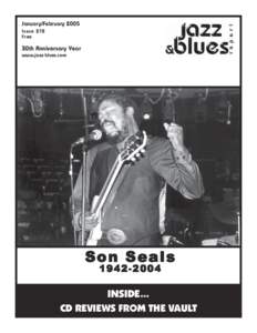 January/February 2005 Issue 272 Free 30th Anniversary Year www.jazz-blues.com