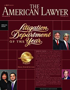 americanlawyer.com  JANUARY 2012 special issue