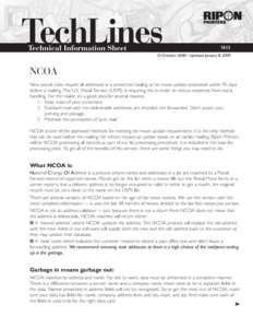 TechLines Technical Information Sheet M11  © October 2008 • Updated January 8, 2009