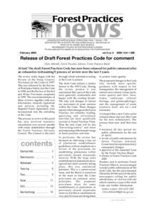 Forest Practices  news published by the Forest Practices Board, 30 Patrick Street, Hobart – Tasmania – 7000 phone[removed]; fax[removed]; email [removed] – www.fpb.tas.gov.au
