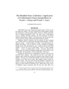 Melendez-Diaz v. Massachusetts / United States evidence law / Bullcoming v. New Mexico / Davis v. Washington / Confrontation Clause / Crawford v. Washington / Sixth Amendment to the United States Constitution / Ohio v. Roberts / Samuel Alito / Law / United States Constitution / Case law