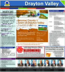 Drayton Valley www.draytonvalley.ca A research & training centre creating opportunity & realizing potential 										  development Permits