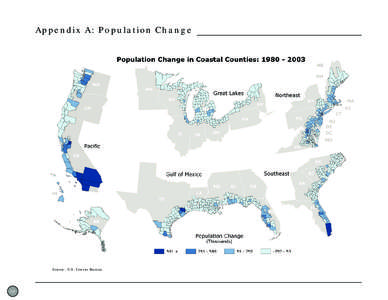 Appendices for Population Trends Along the Coastal United States: [removed]