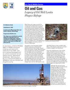 Oil and Gas: Legacy of Oil Well Leaks Plague Refuge