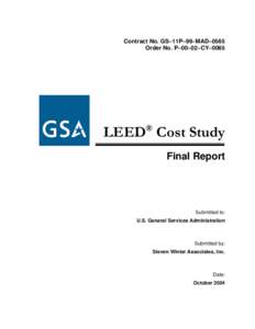 Microsoft Word - LEED Cost Study Cover_Final_6_17_04.doc