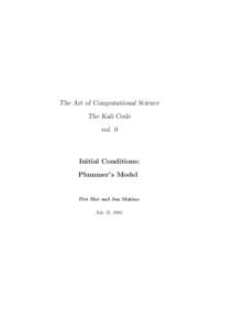 The Art of Computational Science The Kali Code vol. 9