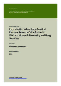 resource from­:  implementing hpv vaccination programs: practical experience from path  publication title