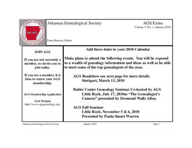 Confederate States of America / South Arkansas / Arkansas / National Genealogical Society