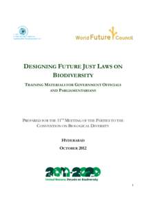 Microsoft Word - WFC CISDL Training Materials - Future Justice in Biodiversity Laws 2012.doc