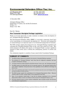 Aboriginal Cultural Heritage Act / Australian Institute of Aboriginal and Torres Strait Islander Studies / Aboriginal title / Aboriginal and Torres Strait Islander Heritage Protection Act / Aboriginal land rights legislation in Australia / Hindmarsh Island bridge controversy / Law / Australian heritage law / Australia