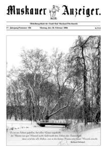 Mitteilungsblatt der Stadt Bad Muskau/Oberlausitz 17. Jahrgang/Nummer 186