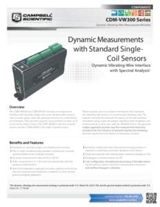 CDM-VW300 Dynamic Vibrating-Wire Measurement Modules Brochure