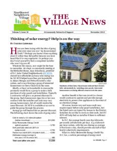the Village   Volume 5, Issue 10 A Community Network of Support