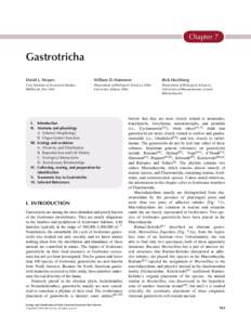 Chapter 7  Gastrotricha David L. Strayer,  William D. Hummon