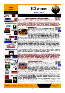 Issue # 32 June 2011 EOS e -news  Our Label family