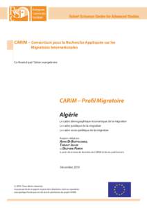 CARIM – Profil Migratoire