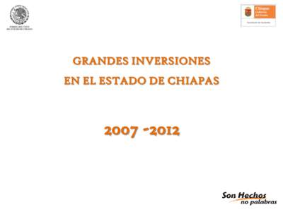 INTRODUCCIÓN La administración encabezada por el Gobernador Juan Sabines Guerrero se ha caracterizado por combatir de manera frontal la pobreza extrema, es por ello que se han impulsado acciones para eliminar la dispe