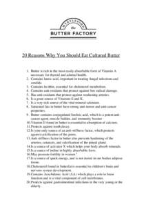 Nutrition / Food and drink / Butter / Atherosclerosis / Arachidonic acid / Antioxidant / Calcification / Linoleic acid / Lipid / Chemistry / Biology / Fatty acids