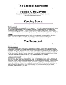 Baseball scorekeeping / Box score / Base on balls / Out / Plate appearance / Earned run / Batting / At bat / Home run / Baseball / Sports / Baseball statistics