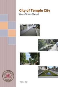 City of Temple City Green Streets Manual October 2013  Green Streets Manual