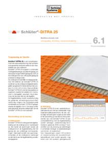 Schlüter®-DITRA 25 Multifunctionele mat ontkoppeling, afdichting, dampdruknivellering 6.1