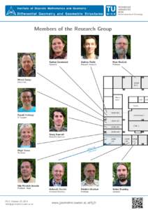 Institute of Discrete Mathematics and Geometry  Differential Geometry and Geometric Structures Members of the Research Group