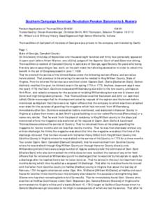 Southern Campaign American Revolution Pension Statements & Rosters Pension Application of Thomas Dillon S31650 f34VA Transcribed by: Devan Kronenberger, Christian Smith, Will Thompson, Zebulon Thrasher[removed]Mr. Wilson