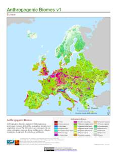 Anthropogenic Biomes v1 Europe[removed]Kilometers