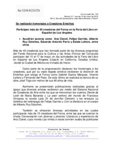 Comunicado No. 793 México D.F. viernes 15 de mayo de 2015 