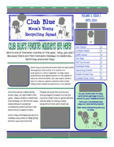 Club Blue  Volume 3, Issue 1 April[removed]Mesa’s Young