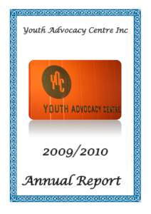 Youth Advocacy Centre Inc[removed]Annual Report  
