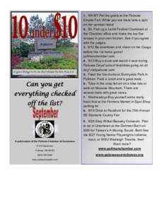 Can you get everything checked off the list? A publication of the Pullman Chamber of Commerce 415 N Grand Ave.