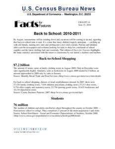 Facts for Features: Back to School: [removed]