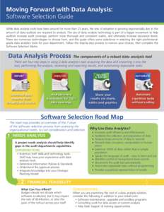 Moving Forward with Data Analysis: Software Selection Guide While data analysis tools have been around for more than 25 years, the rate of adoption is growing exponentially due to the amount of data auditors are required