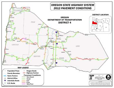 [removed]OREGON STATE HIGHWAY SYSTEM 2012 PAVEMENT CONDITIONS