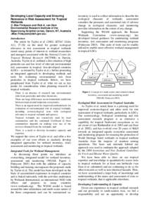 Tropical Wetland Risk Assessment: The Need for Local Capacity and Ecological Relevance