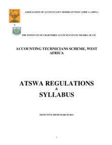 ASSOCIATION OF ACCOUNTANCY BODIES IN WEST