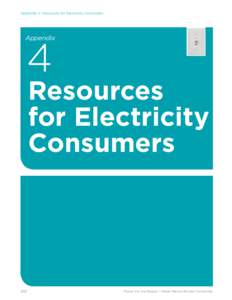 Appendix 4: Resources for Electricity Consumers  Appendix 4