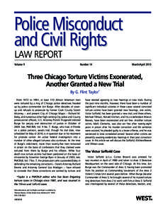 Police Misconduct and Civil Rights LAW REPORT Volume 9