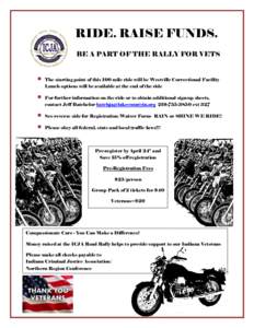 RIDE. RAISE FUNDS. BE A PART OF THE RALLY FOR VETS   