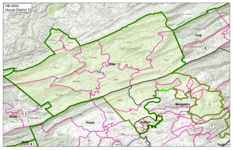 HB 5005 House District 12 Craig Springs  Forks Of Johns Creek