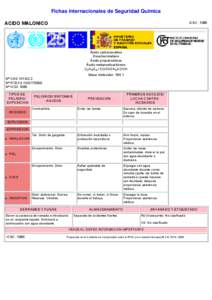 Nº CAS[removed]International Chemical Safety Cards (WHO/IPCS/ILO)