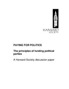 Microsoft Word - Paying for Politics 2006 v2 _2_.doc