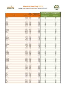 Map the Meal Gap 2015: Overall Food Insecurity in Wisconsin by County inCounty Adams Ashland