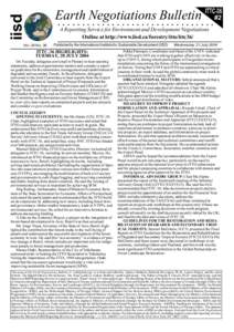 ITTC-36  iisd Earth Negotiations Bulletin