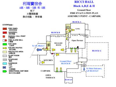 RICCI HALL  利瑪竇宿舍 Block A,B,E & H